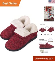 Durable Fleece Lined Women&#39;s Slippers with Non-Skid Sole - Winter Essential - $29.99