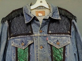 Vintage Levis Indigo Two Pocket Denim Jacket 70 505 0217 Men&#39;s Tag Size 44 - £197.53 GBP