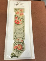 Cash’s Weaver of Coventry Red Flowers &amp; Saying by Nathaniel Cotton Woven... - £15.08 GBP