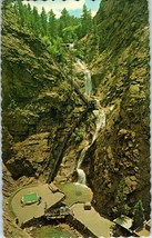 Aerial View Postcard Seven Falls in South Cheyenne Canyon Colorado Springs CO - £6.96 GBP