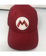 Nintendo Super Mario Hat Red Flex Baseball Snapback Cap Youth Size 2017 - €7,68 EUR
