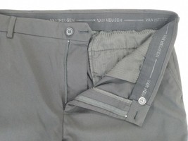 Van Heusen Men&#39;s 38&quot;W x 32&quot;L Straight Black Slacks Business Dress Pants Carrier - £9.10 GBP