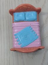 Hello Kitty Victorian Dollhouse Bed Furniture replacement Piece pink blue - $9.89