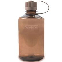 Nalgene Sustain 16oz Narrow Mouth Bottle (Mocha) Recycled Reusable Brown - £11.53 GBP