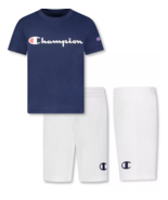 Champion Toddler  Boys Classic Script T-shirt and Shorts, 2 Piece Set si... - £14.00 GBP