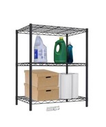 Home Basics-Steel 3-Tier Wire Shelf 21&quot;Lx13.8&quot;Dx32&quot;H Easy Assembly 6.4 l... - £24.38 GBP