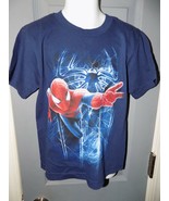 Disney Store Navy Blue Spiderman Shirt Size XXS (2/3) Boy&#39;s NEW - £14.35 GBP