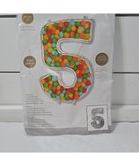 49&#39;&#39; NUMBER 5 Foil Balloon Silver Party Birthday Balloon - $9.69 CAD