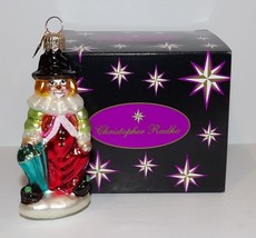 CHRISTOPHER RADKO LITTLE GEM CHUCKLES THE CLOWN CHRISTMAS ORNAMENT IN BOX - £23.97 GBP