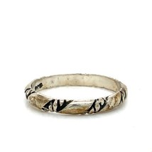Vtg Sterling Signed Shube Dakota West Native American Navajo Rope Ring B... - $37.62