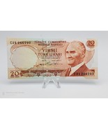 Turkey Banknbote 20 Lire 1971 P-187a ~ AU - $2.96