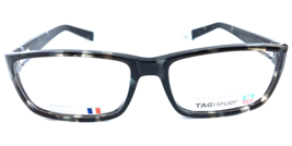 New TAG Heuer TH 0535 535 002 58mm Black Gray Men&#39;s Eyeglasses Frame France - £221.16 GBP