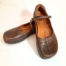 Kalso Earth Shoes Sz 6.5 B Solar 2 Mahogany Leather Mary Jane Flats brow... - $37.00