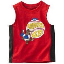 Boys Tank Top Carters Red Baseball Bringing The Heat Crew Shirt Toddler- 12 mths - £6.33 GBP