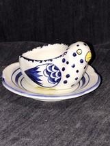 Tiffany Vintage Henriot Quimper France Hen Saucer - £26.03 GBP