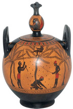 Ancient Greek Bomb Vase Museum Replica Reproduction - £133.74 GBP