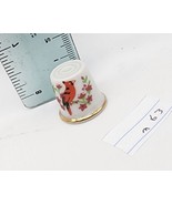 Vtg Red Cardinal Porcelain Thimble - $11.48 CAD