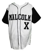 Malcolm X Baseball Jersey Button Down White & Black Any Size image 4