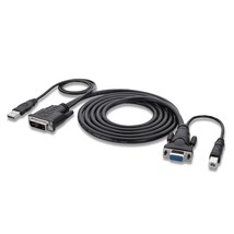 Belkin Omni View DVI-VGA Cable; DVI-AM/HDB15F; ANA/VGA; Usb A/B; 6 Ft - $36.99