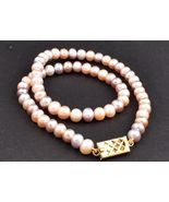 Collier de perles d'eau douce naturelles : bijoux en or rose - $115.75+
