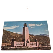 Postcard This Is The Place Monument Emigration Canyon Salt Lake City Utah Chrome - £5.47 GBP
