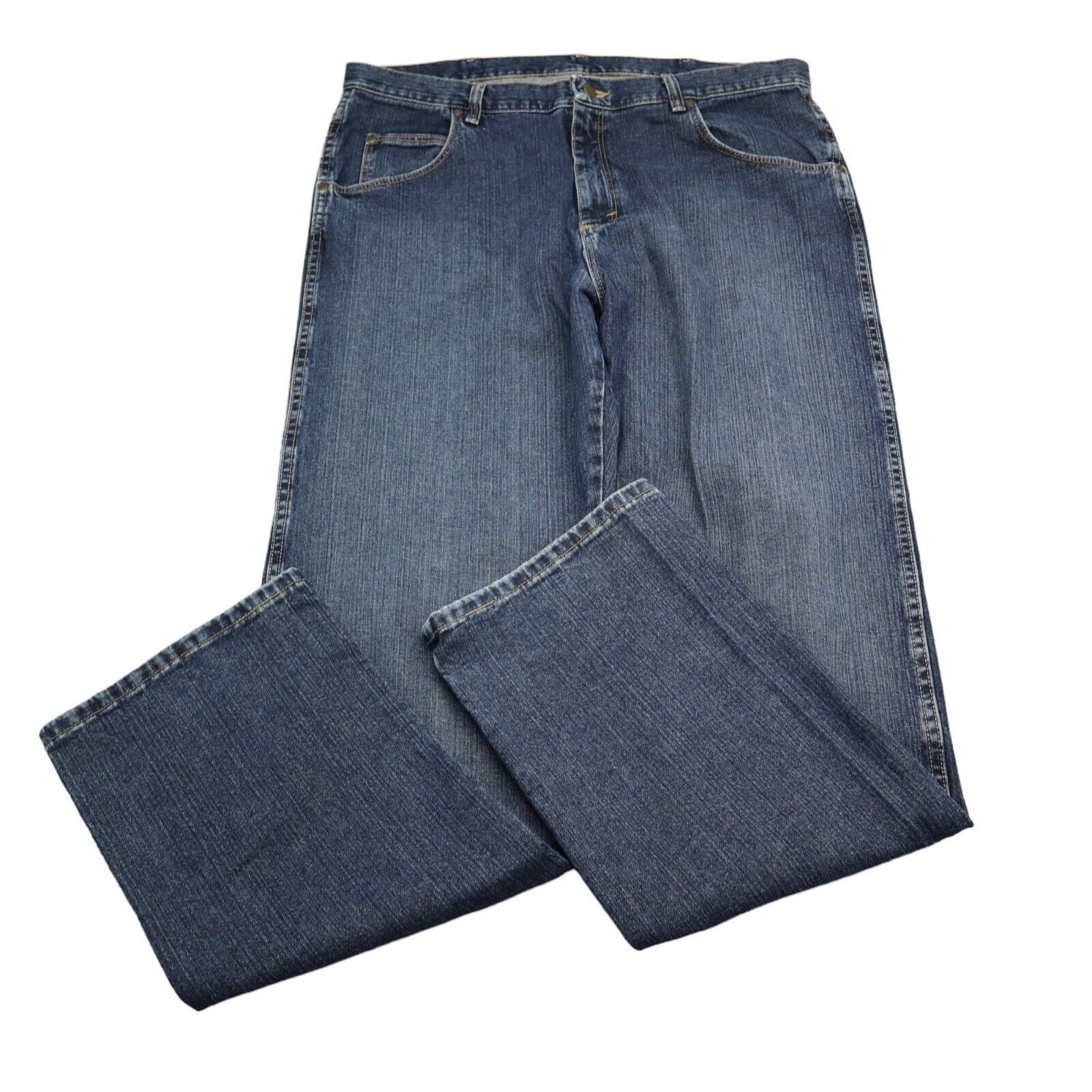 Wrangler Jeans Mens 38 x 36 Blue Pant Denim Western Cowboy Workwear Comfort Tall - $24.63