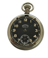 Vtg Antique Ingersoll Radiolite Black Dial Pocket Watch 1917 Parts Repai... - $1,257.79 MXN