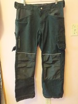 Helly Hansen Pants Black Workwear Double Knee Cargo Utility Outdoor Grun... - $49.68