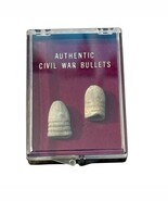 Authentic Civil War Bullets In Display Case - €28,93 EUR Authentic Civil War Bullets In Display Case - €28,93 EUR