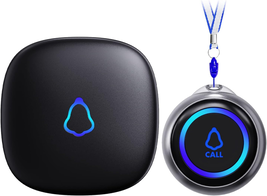 Caregiver Pager, Wireless Panic Buttons Elderly Monitoring Assistance Pr... - $64.94 CAD