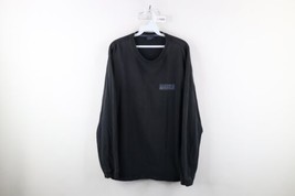 Vintage Nautica Mens XL Faded Spell Out Sailing Long Sleeve T-Shirt Black Cotton - £31.11 GBP