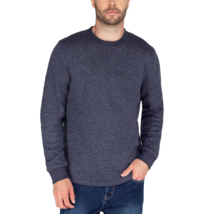 BC Clothing Fleece Lined Winter Crew Sweatshirt, Color: Navy, Size: XXL - £19.77 GBP