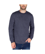 BC Clothing Fleece Lined Winter Crew Sweatshirt, Color: Navy, Size: XXL - £19.54 GBP