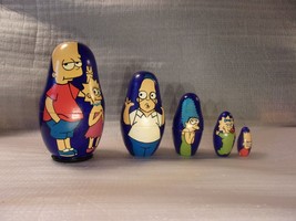 Russian Nesting Doll -Simpsons - Signed  - 5 Pieces - $27.72