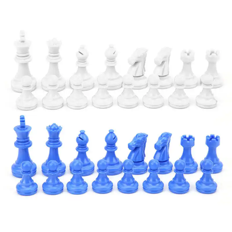 Medieval Plastic Chess Pieces Set   Height 49mm Standard International Chess Pie - £83.69 GBP