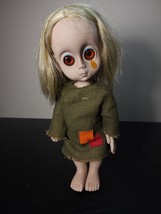 Vtg 1965 Hasbro 14&quot; Doll LITTLE MISS NO NAME Big Eye Waif HAIR BAND Undi... - £132.92 GBP