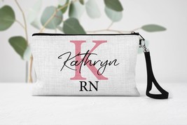Personalized Nurse Name And Monogram Pouch With Credentials, Custom Nurs... - £12.57 GBP