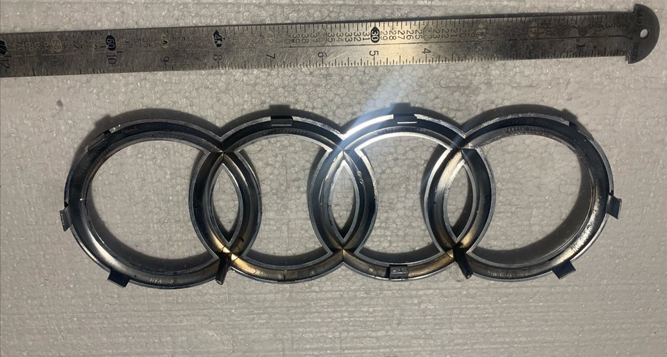 Audi OEM 11” Chrome Front Grille Rings Badge Logo Emblem Q3 Q5 SQ5 Q7 A6 A7 S7 Item image 6