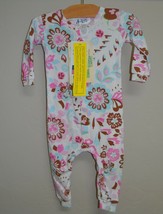 At Home 1-Piece Cotton Floral Baby Bodysuit Romper Jumpsuit, 12M - £15.71 GBP