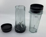 2 Nutri Ninja Blender  16 oz cups with 2 lids a 6 Fin Blade Assembly  in... - $24.31