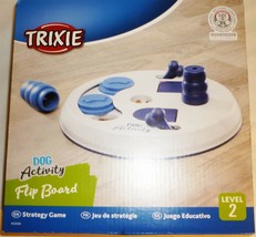 TRIXIE Dog Activity Flip Board Level 2 Interactive Treat Strategy Puzzle Game NB - £18.85 GBP