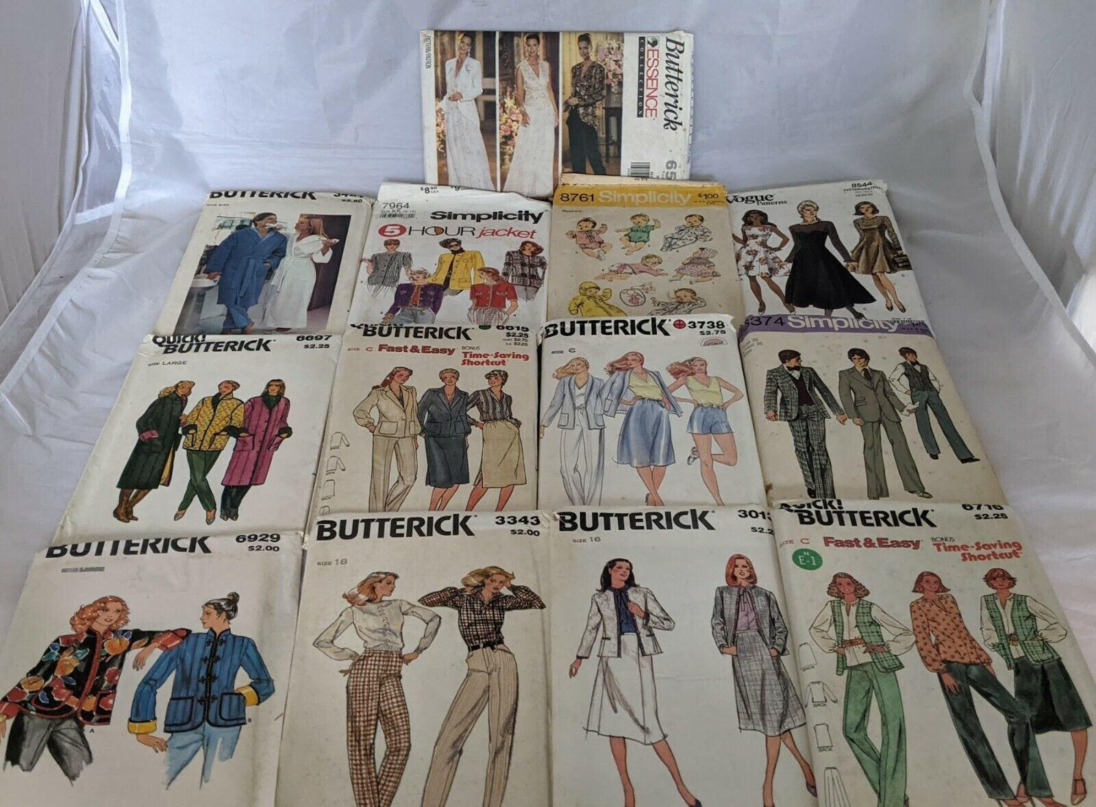 14 Vintage Sewing Patterns Butterick Simplicity Men Women Babies Dresses Skirts - £11.83 GBP