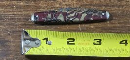 Vintage Collectible Folding Knife With Celluloid Marbled Handle - $4.95