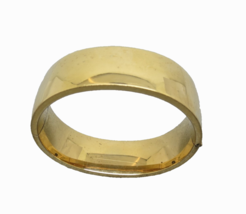 Vintage 12k Gold Filled Bangle Bracelet 3/4&quot; Wide Hinged 31 Grams Smooth... - $227.69