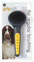 JW Pet Slicker Brush Grey/Yellow 1ea/SM - £8.66 GBP