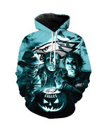 Men's American Football Team 3D Printed Loose  orange Hoodie Rugby Pitts... - $55.00