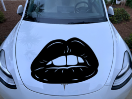 Vinyl Decal Truck Car Sticker Laptop - Big Sexy Lips Nice Kiss Big Love Bite - £2.80 GBP+
