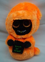 Ty Beanie Boos Halloween Trick Treat Grinner Orange Ghost 7&quot; Plush Stuffed Toy - £11.90 GBP