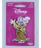Disney Snow White &quot;Dopey&quot; Dwarf Embroidered Iron On Patch Vtg New Sealed... - €12,37 EUR