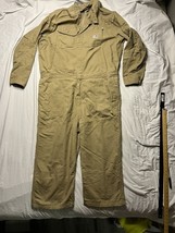 Carhartt FR Coveralls Mens 52 Beige Flame Fire Resistant Zip Workwear FR... - $84.11 CAD